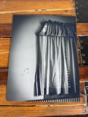 Black & White Photo Print of Interior of an Abandoned Asylum with Fingerprints